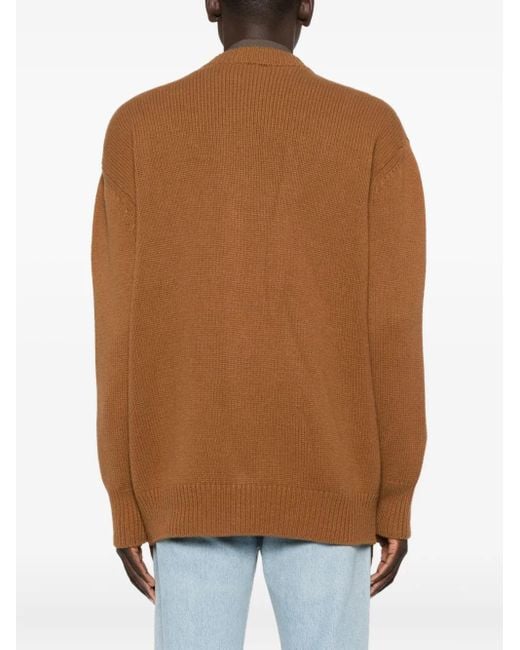Pence Cardigan mit Knöpfen in Brown für Herren