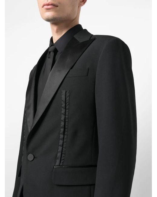 DSquared² Black Silk Panelling Dinner Jacket for men