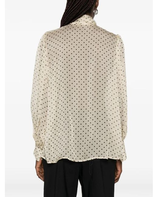 CRI.DA White Polka-Dot Blouse
