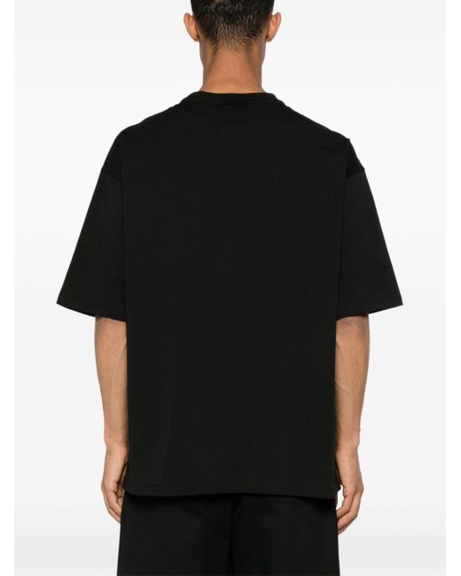 Thom Krom Contrast crew-neck T.-shirt in Black für Herren