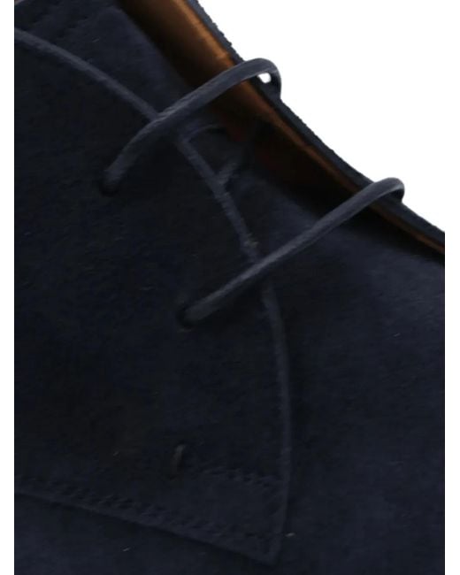 Tod's Blue Suede Desert Boots for men