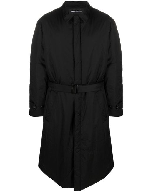 Neil Barrett Classiccollar Trench Midi Coat in Black for Men Lyst