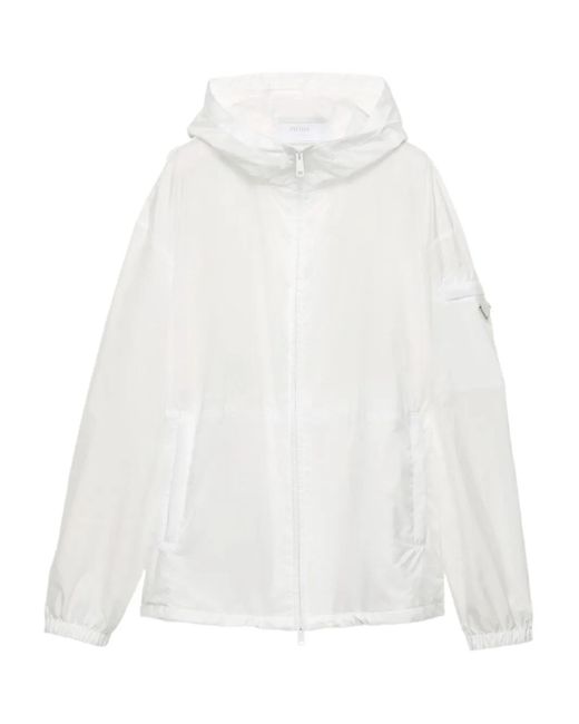 メンズ Prada ロゴ ジャケット White