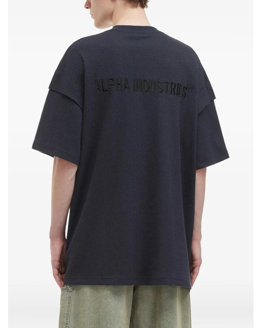 Alpha Industries pánské triko Basic T Small Logo (tmavě šedé/černé