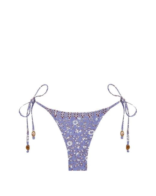 Tropic of C Purple Bas De Bikini Praia À Fleurs