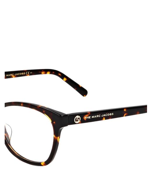 Marc Jacobs White Tortoiseshell-Effect Cat-Eye Glasses