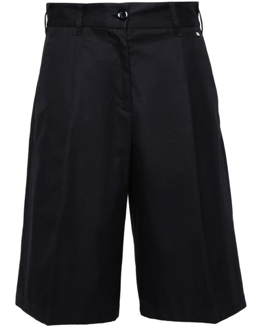 Herno Blue Cotton Knee-Length Shorts