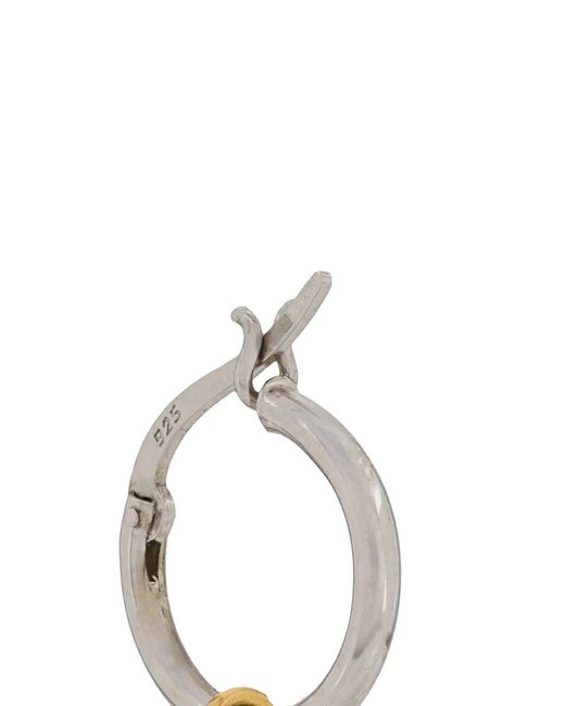 True Rocks White Pistol Hoop Earring