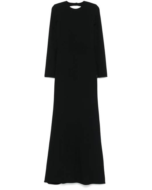 Gucci Black Open-Back Maxi Dress