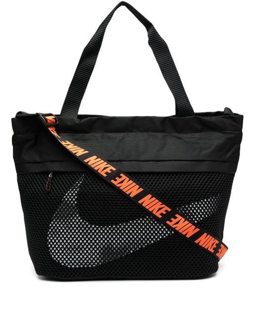 Nike Black Swoosh Logo Tote Bag for men