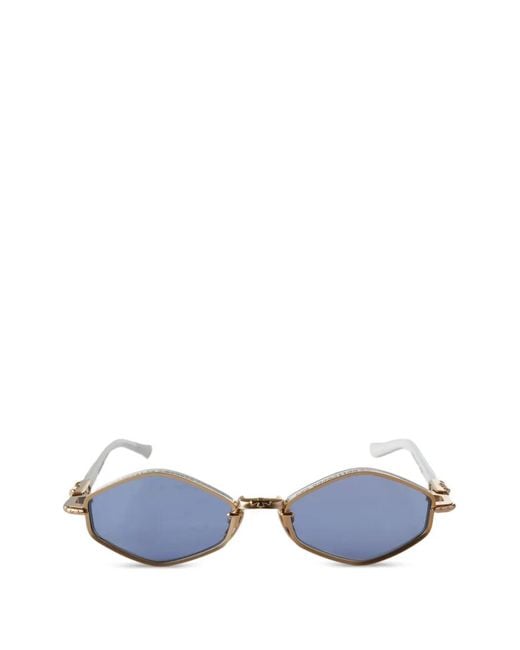 Chrome Hearts Blue Geometric-Frame Sunglasses