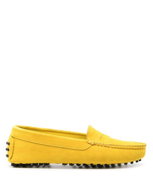 Scarosso Yellow Ashley Suede Loafers