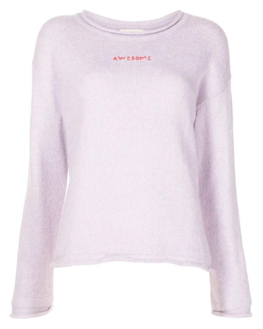Lethicia Bronstein Pink Klassischer Pullover