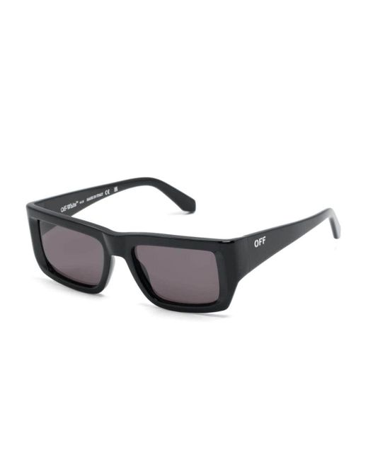 Off-White c/o Virgil Abloh Gray Prescott Rectangle-frame Sunglasses for men