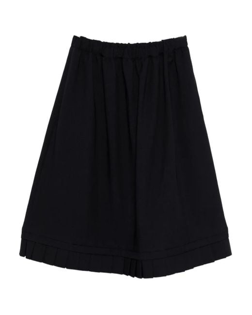 Comme des Garçons Black Pleated-Edge Skirt