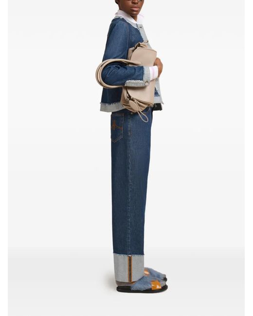 Marni Blue Cuffed Jeans