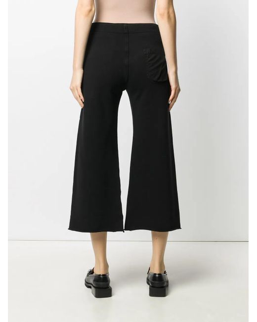 Nili Lotan Black Drawstring Cropped Track Pants