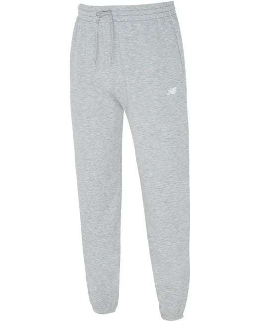 New Balance Gray Sport Essentials Track Pants for men