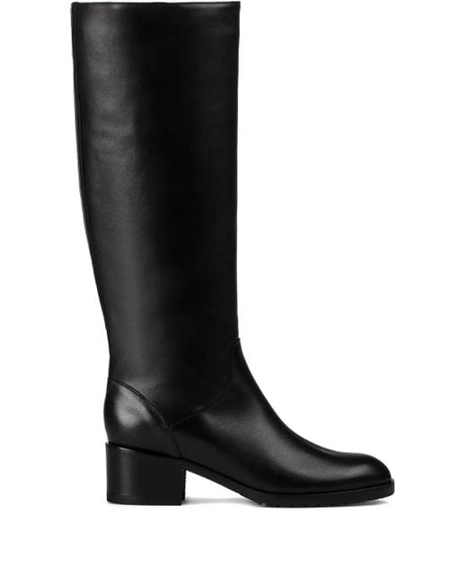 Doucal's Black Stiefel mit Blockabsatz