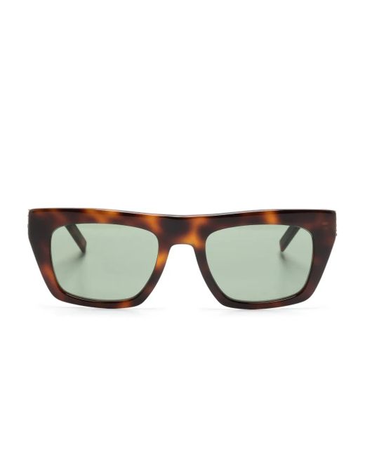 Saint Laurent Brown Sl M131 Square-Frame Sunglasses