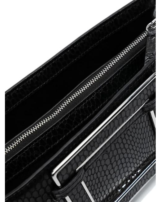 Staud Black Shirley Top-Handle Clutch Bag