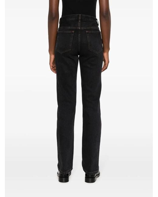 A.P.C. Black Molly High-Waist Jeans