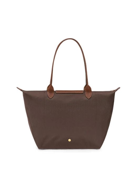 Longchamp Brown Grand Sac Porté Épaule Le Pliage