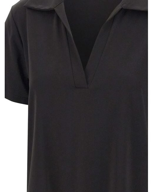 Kaos Black V-Neck Short-Sleeve T-Shirt