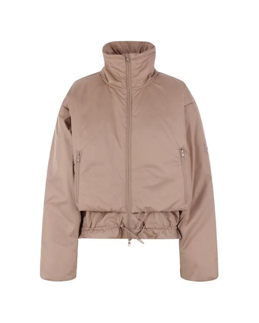 Adidas By Stella McCartney Natural Veste Rembourrée À Lien De Resserrage À La Taille