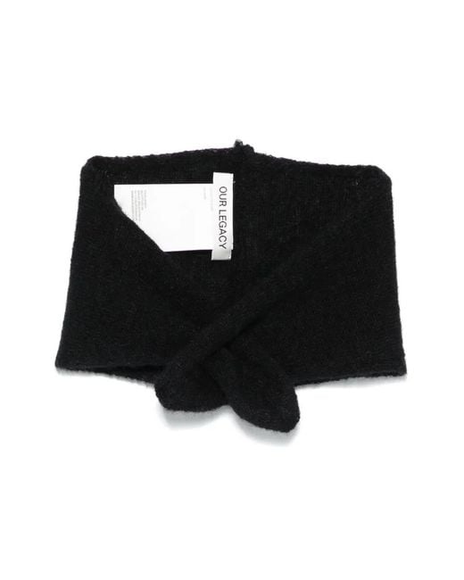 Our Legacy Black Miniature Scarf for men