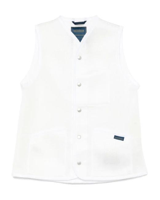 Comme des Garçons White Mesh Gilet