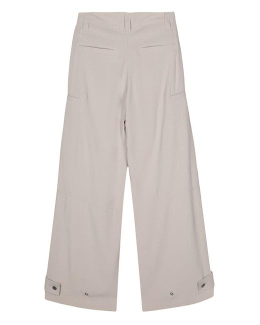 Pantalon droit à poches cargo AMI en coloris White