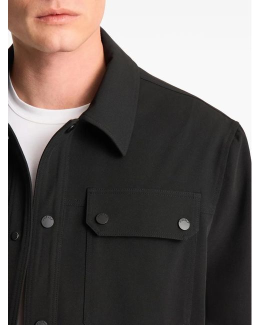 Fusalp Black Solandroz Button-Up Pocket-Details Jacket for men