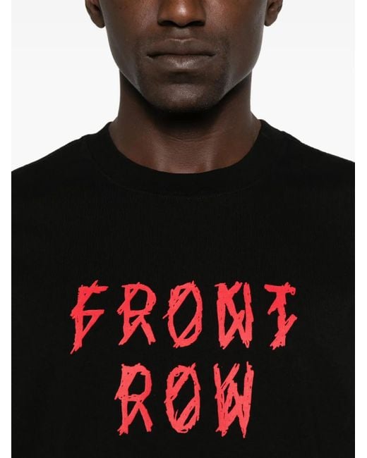 44 Label Group Black Graphic-Print Cotton Vest for men