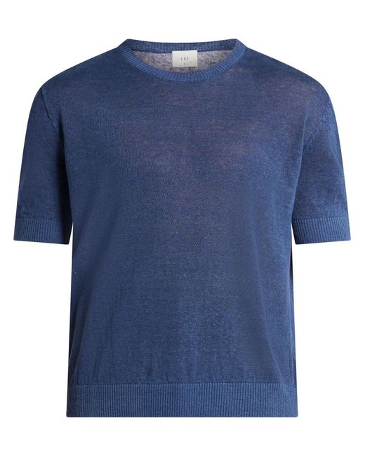CHE Blue Knitted T-Shirt for men