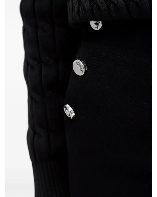 Benetton Black Button-Detail Trousers