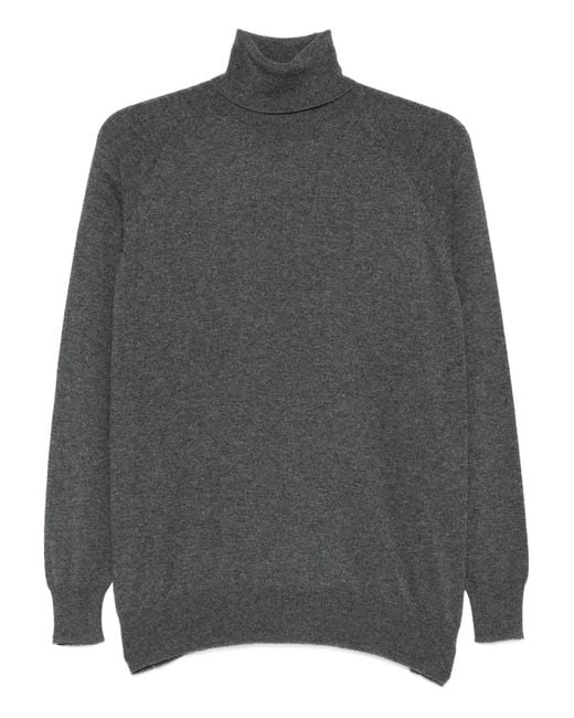 Pull À Col Roulé Prada en coloris Gray