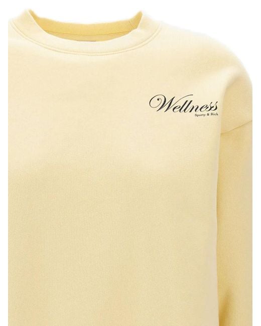 Sporty & Rich Natural Avenue Graphic-Print Sweatshirt