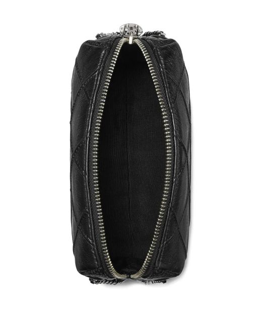 Borsa A Tracolla Fleming Trapuntata di Tory Burch in Black