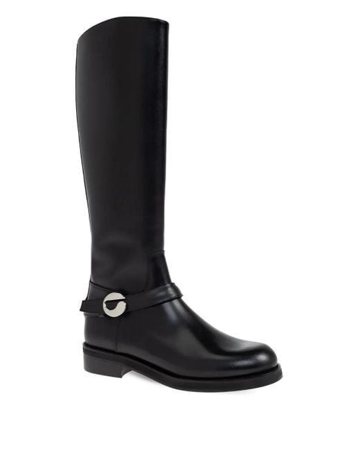 Coperni Black Buckle Strap Boots
