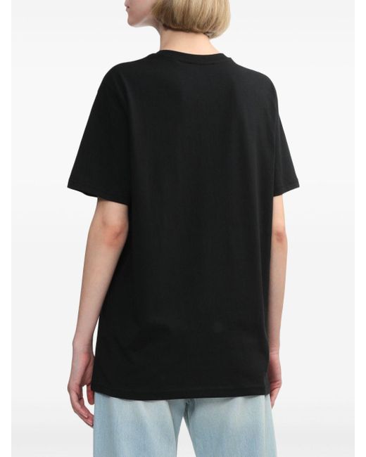 Egonlab Black Graphic-print Cotton T-shirt