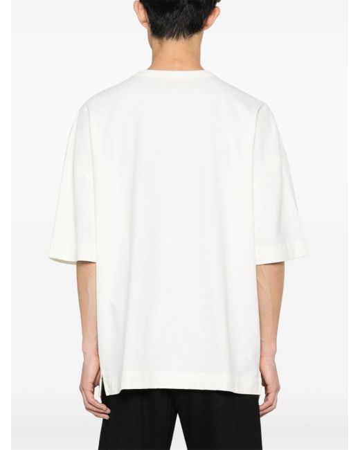 Lemaire Jersey-T-Shirt mit Brusttasche in White für Herren