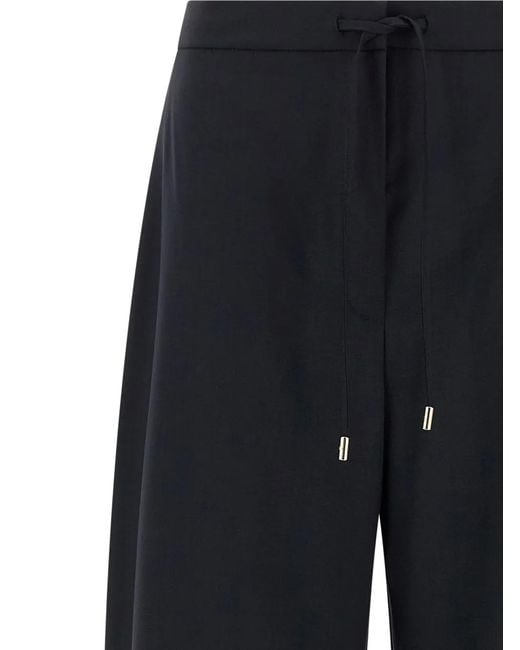Max Mara Black Corone Drawstring Trousers