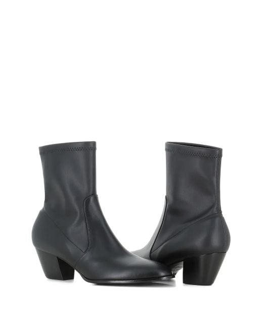 Sergio Levantesi Black 60Mm Block-Heel Ankle Boots