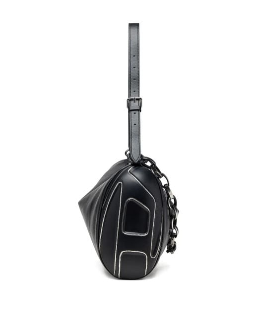 DIESEL Black Load-D Chain Shoulder Bag
