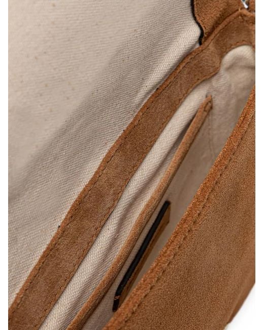 Pedro Del Hierro Madrid Brown Fringed Chain Shoulder Bag