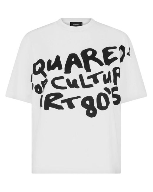 DSquared² ロゴ Tシャツ White