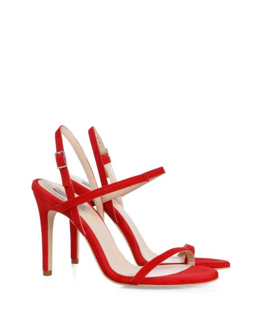 SMILING SHOES Red 90Mm Dalma Suede Sandals