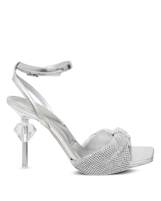 ALDO White Diya Rhinestone-Embellished Sandals
