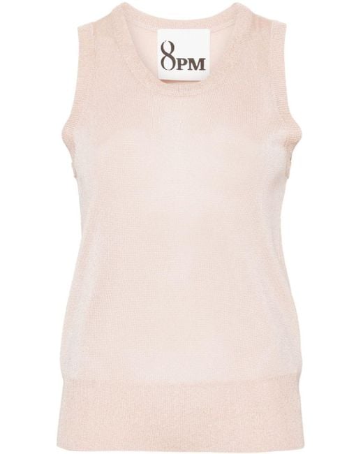 8pm Pink Basseterre Knitted Tank Top